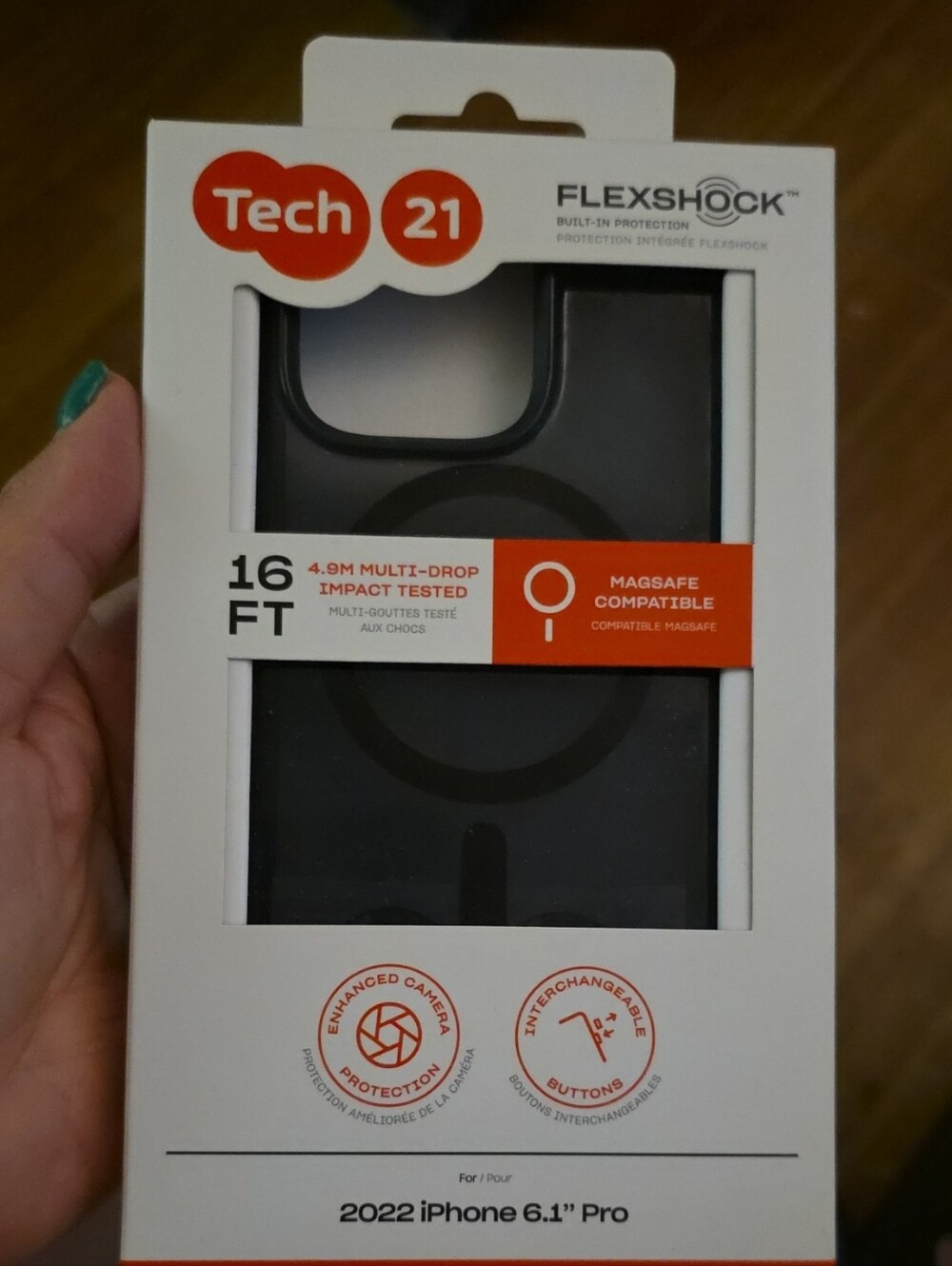 tech21 FlexShock MagSafe Compatible iPhone Case — Black